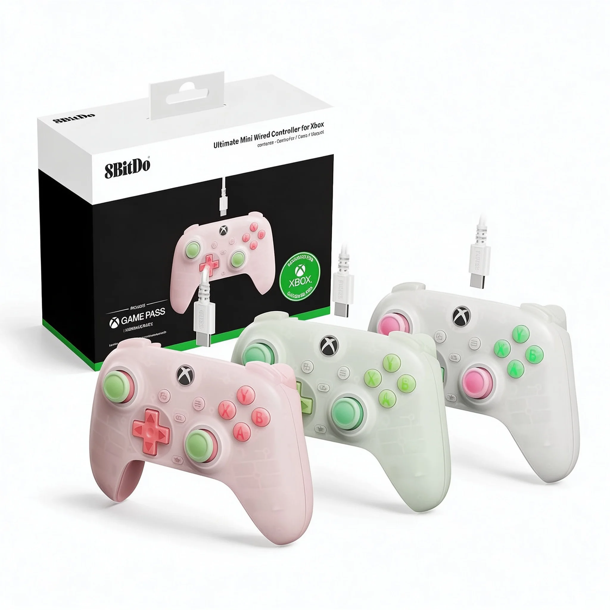 8BitDo Ultimate Mini Wired Controller for Xbox Hall Effect Joysticks USB Gamepad for Xbox Series X|S, Xbox One, Windows 10/11
