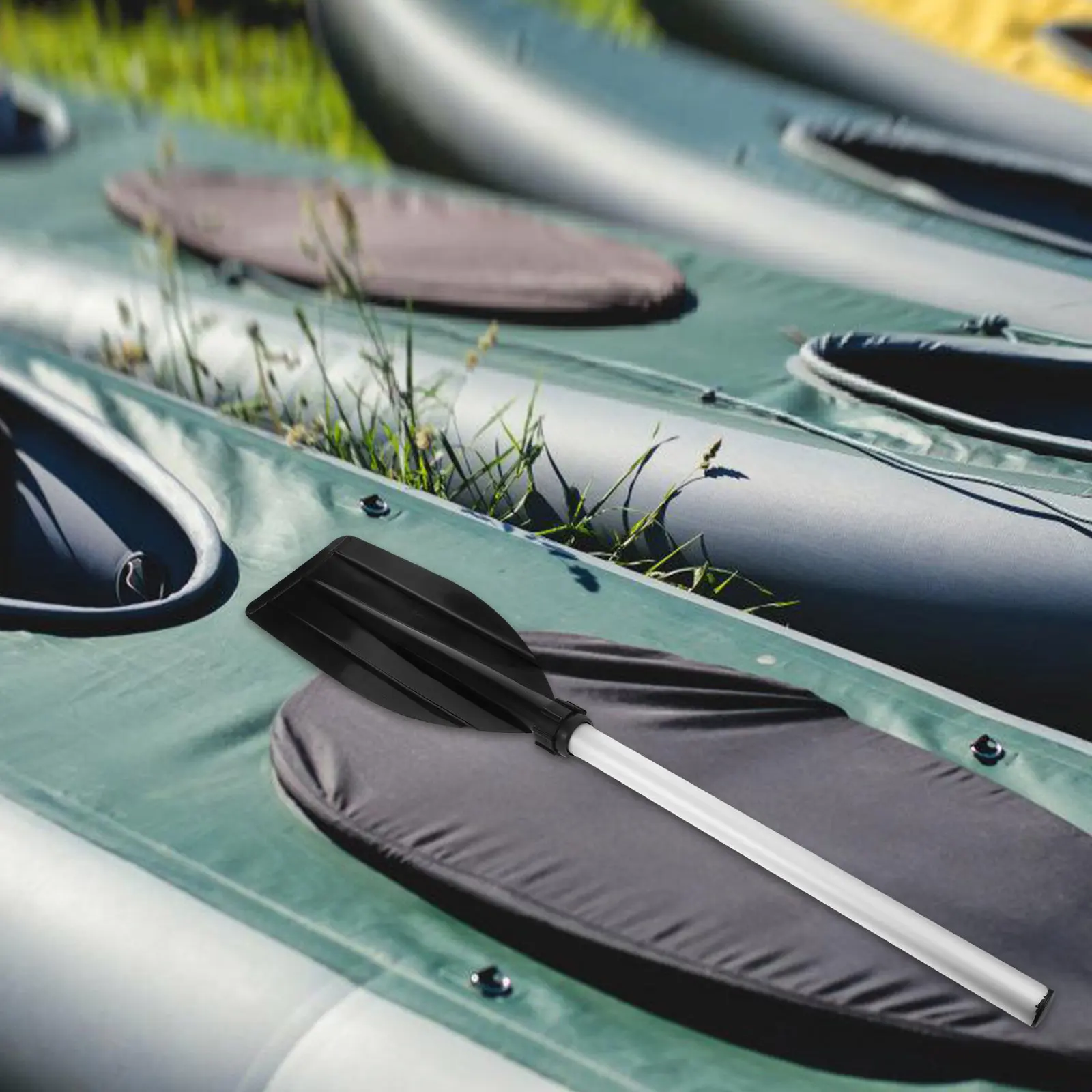 Pala de Kayak Ajustable de Aleación de Aluminio, Diseño Ligero y Flotante, Agarre Cómodo para Canoa, Bote, Balsa, Tabla de Paddle Surf, Tubing y Deportes Acuáticos