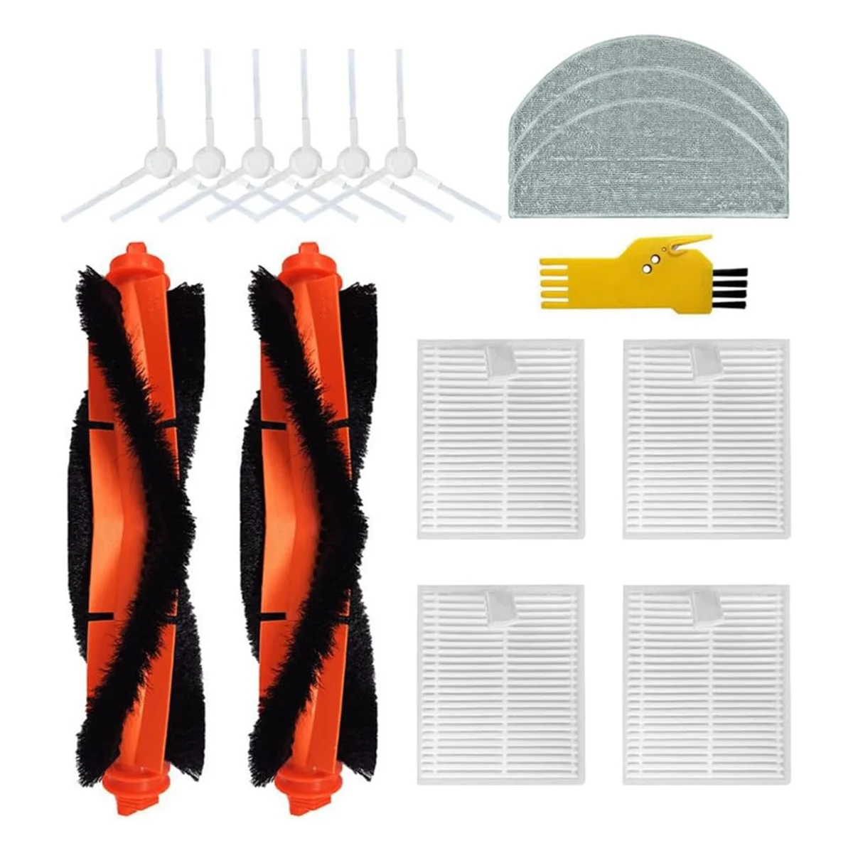 อุปกรณ์เสริมที่ใช้กับหุ่นยนต์ดูดฝุ่น Xiaomi E12อะไหล่เปลี่ยนหุ่นยนต์ดูดฝุ่น E10