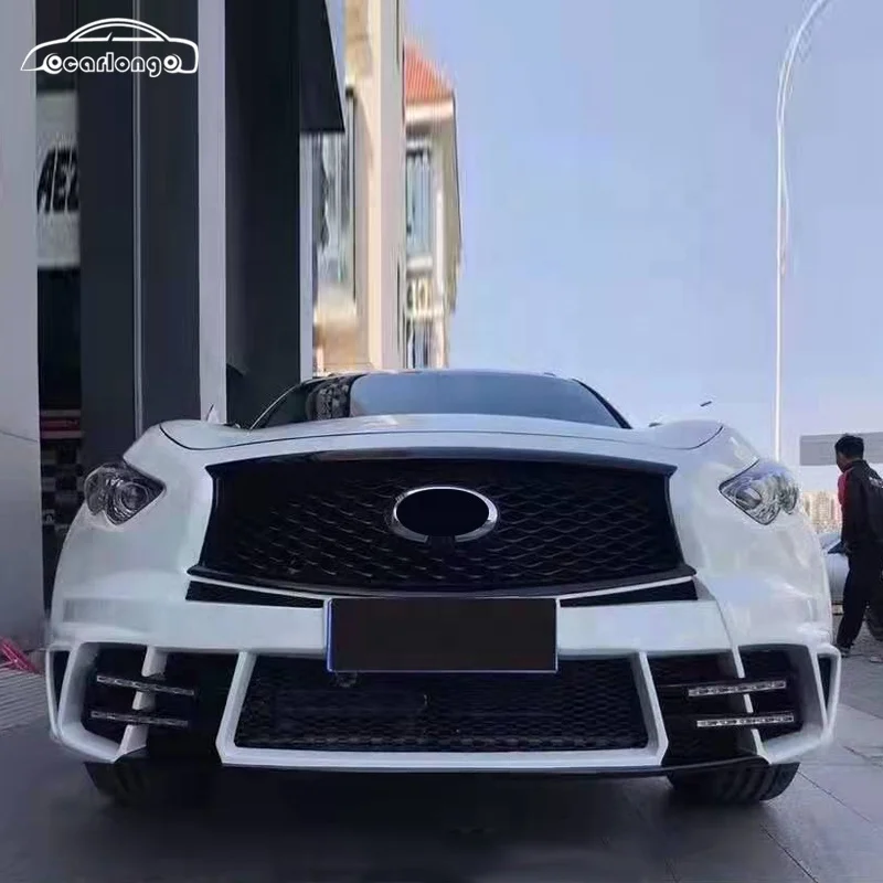 Hot Sale Custom Car Bumpers Upgrade Larte Style Front Bumper Rear Bumper ABS Material for Infiniti FX35 FX37 FX50 QX70 2013 2015