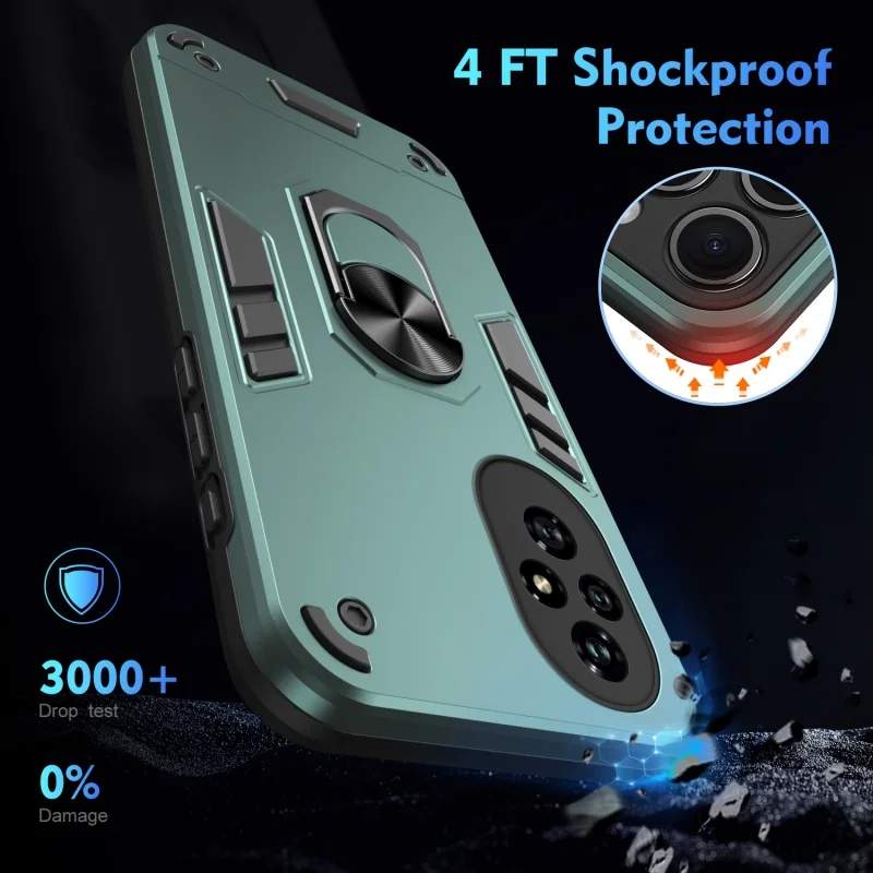 Armor Funda For Honor 200 Lite Honor200 Pro 5G Case Camera Protect Coque For Honor 200 Pro Magnetic Holder Ring Cover