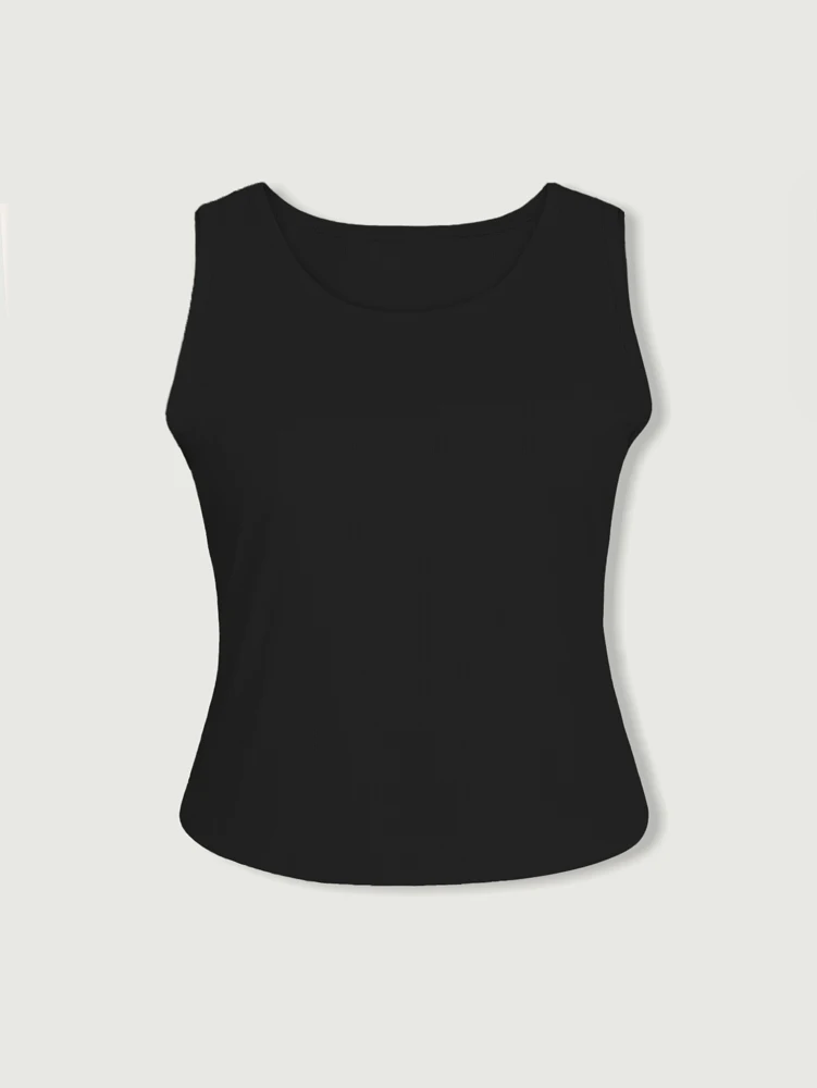 Szelki i kamizelki plus size, jednolite, w paski, z okrągłym dekoltem, codzienne, luźne, do noszenia w domu, nowe podstawowe kamizelki na rok 2025.