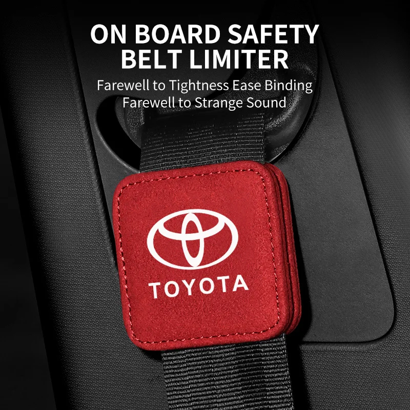Limitador de cinto de segurança de carro, clipe magnético, fixador para toyota rav4 chr yaris prius avensis corolla camry highlander gr 86
