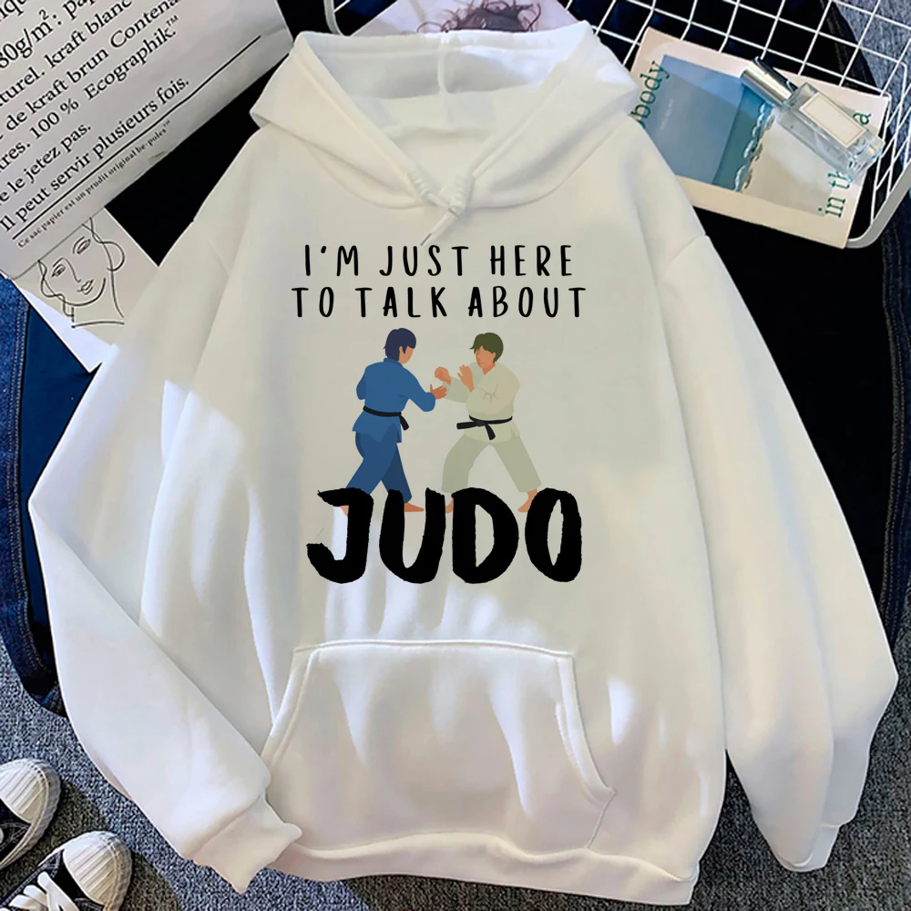 Judo hoodies women vintage graphic sweatshirts female Fleece clothes