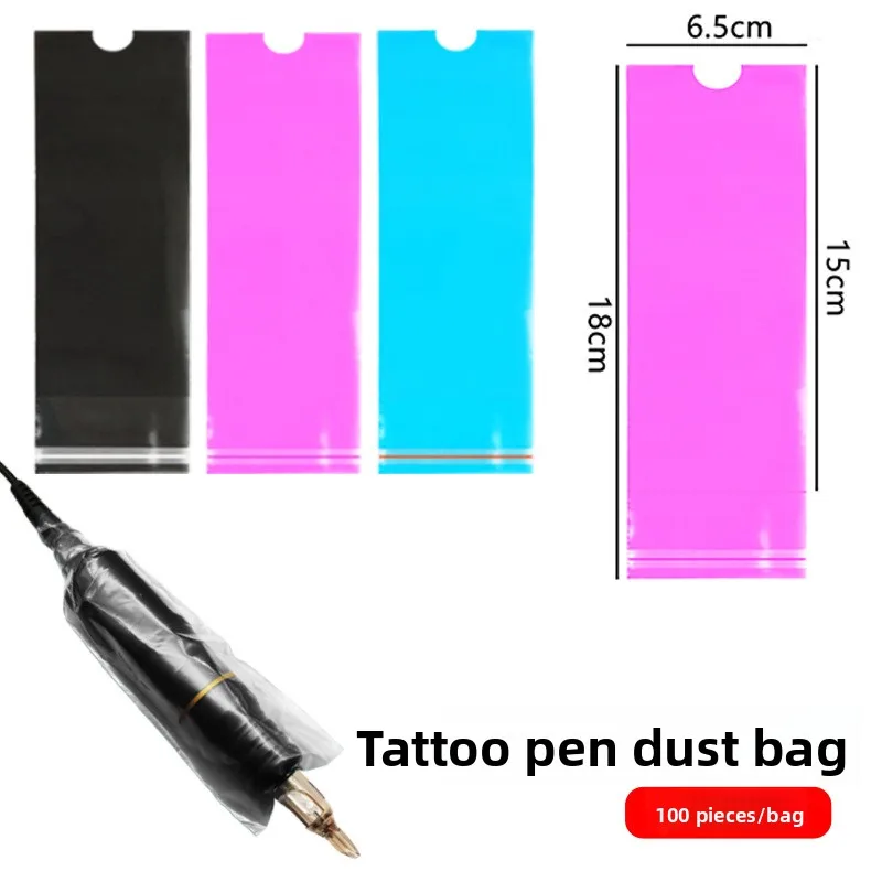 50 PCS Waterproof Tattoo Pen Barrier Film Protective Tattoo Color Packaging Machine Pen Protective Film Anti Fouling Film
