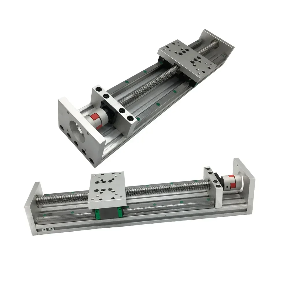 100mm wide SXG80*120 Linear Actuator Manual Motor Sliding  Table Kit SFU1605/1610Double Guide Aluminum Sliding TableCNC