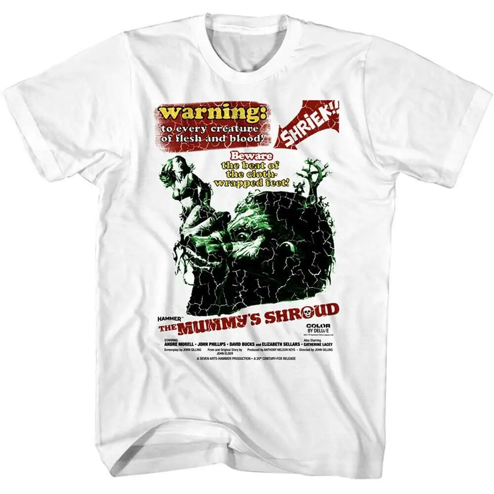 MUMMY'S T Shirt Shriek Warning Movie Poster