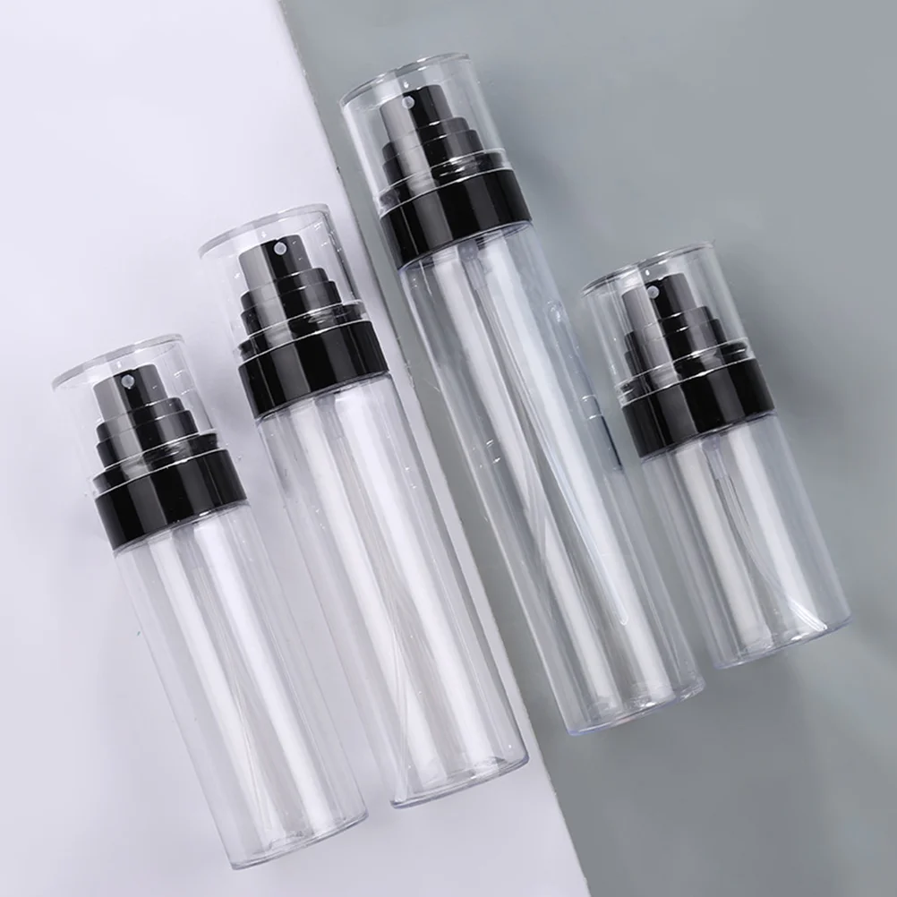 4PCS 100ML Press Spray Bottles Plastic Empty Refillable Pump Atomiser Bottles for Travel plastic spray bottle