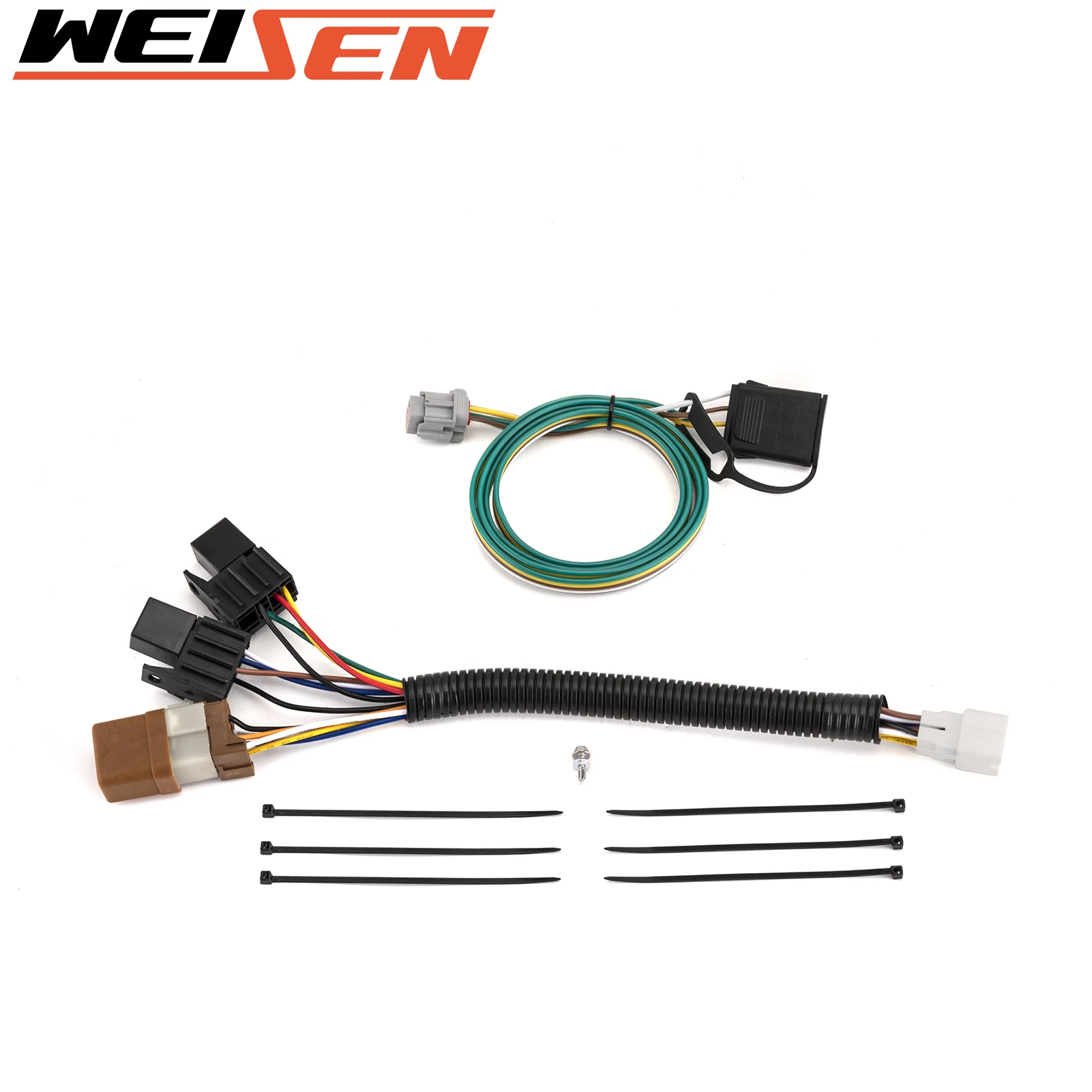 

4-Pin Trailer Wiring Harness connect trailer taillight turn signal for 2005+ Nissan Frontier, Xterra,Pathfinder, Suzuki Equator