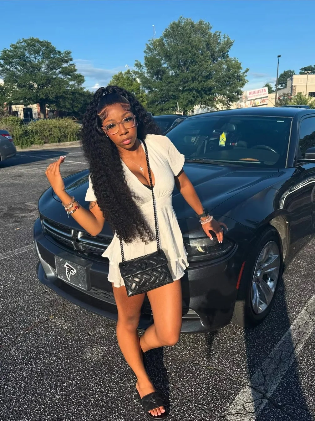Hd Lace Frontal Wig Human Hair Pre Plucked - 30 40 Inch Deep Wave 13x6