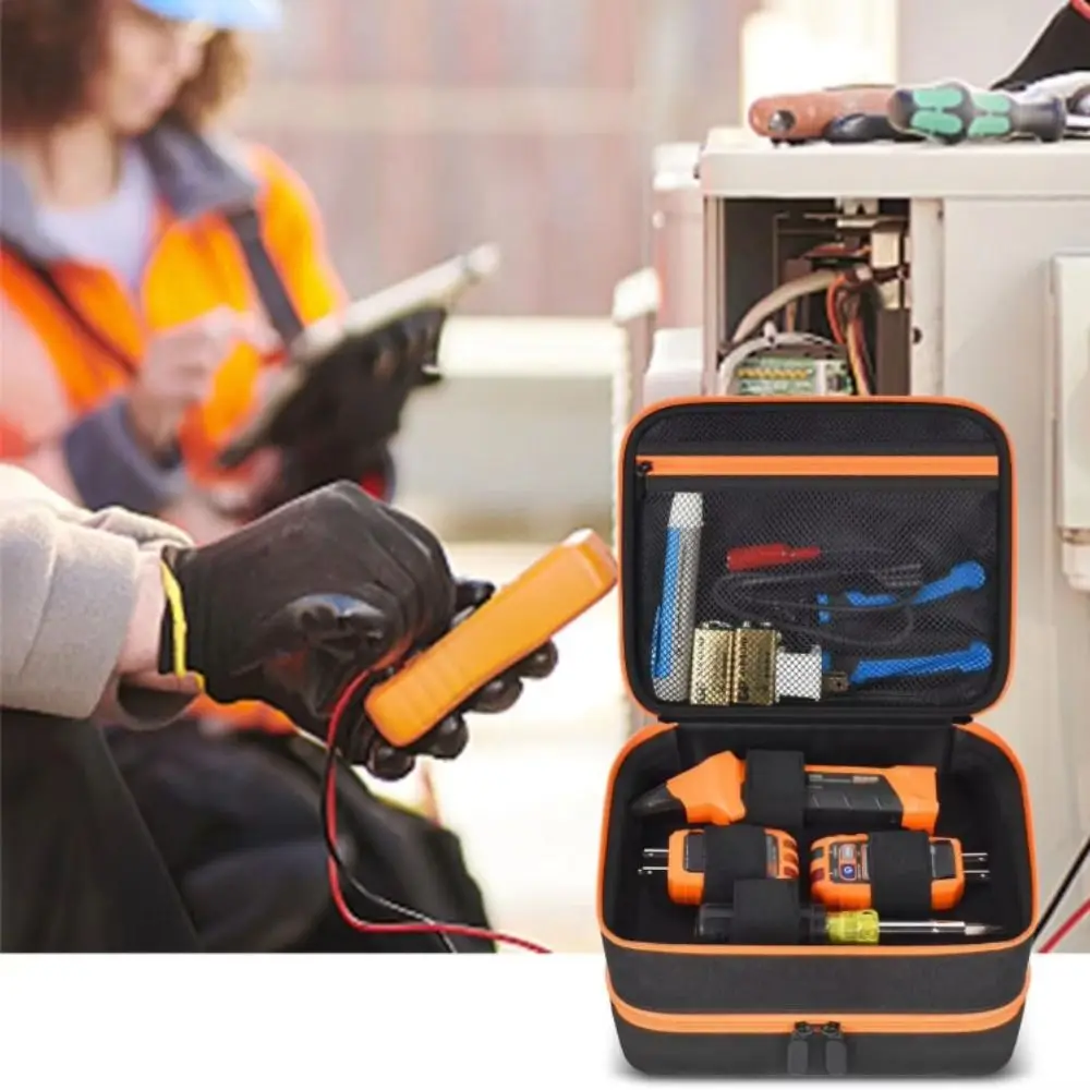 

Two Layer Design Electrical Tool Bag Portable Travel Carrying Case Tool Storage Bag Compatible Storage Efficient Organization