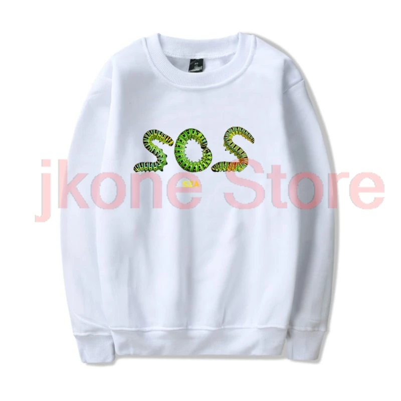 SZA SOS Deluxe Caterpillar Merch Crewneck Sweatshirts Streetwear Winter Women Men Fashion Long Sleeve Sweatshirts