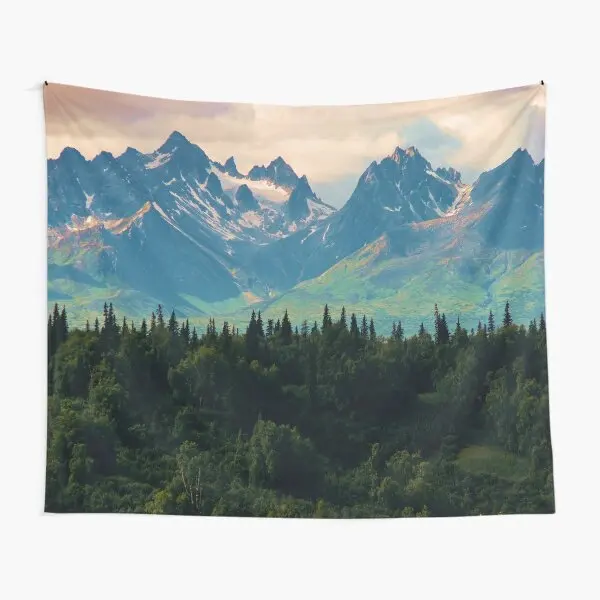 Rocky Mountain Tapestry Wall Hanging Misty Forest Tapestry for Home Bedroom Living Room Dorm Decor Aesthetic Nature Tapestry