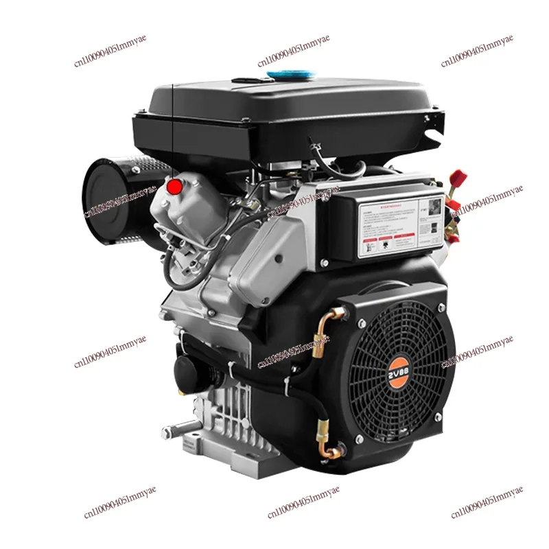 

Diesel Air-cooled Engine Double Cylinder Four-stroke 2V95 Internal Combustion Engine 25hp Cutting Machine Cleaning Machine