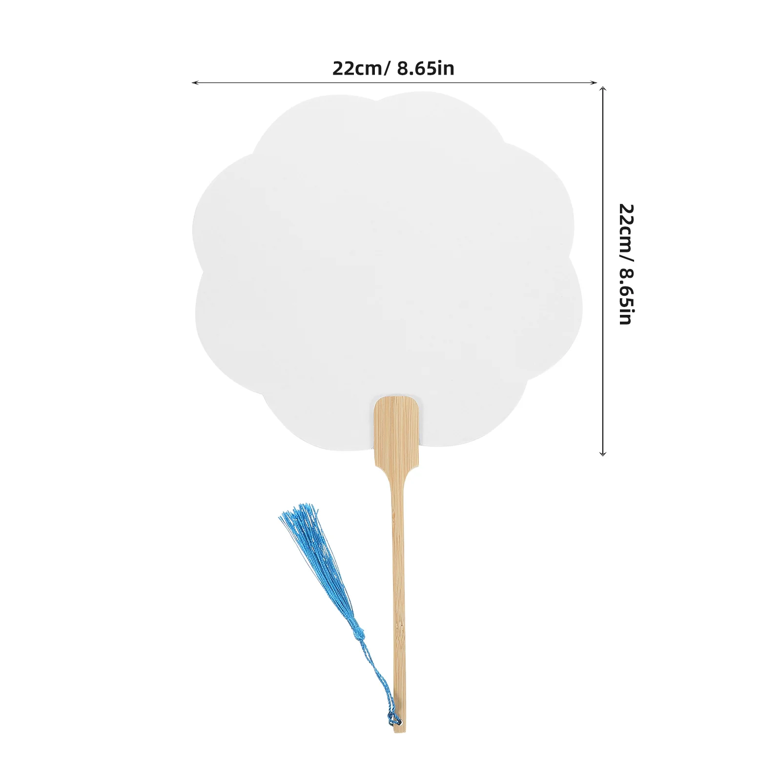 

5pcs Blank Round Fan Faces Chinese Art Paper Diy Painting Graffiti Craft Kit Durable Safe Premium Material Parent