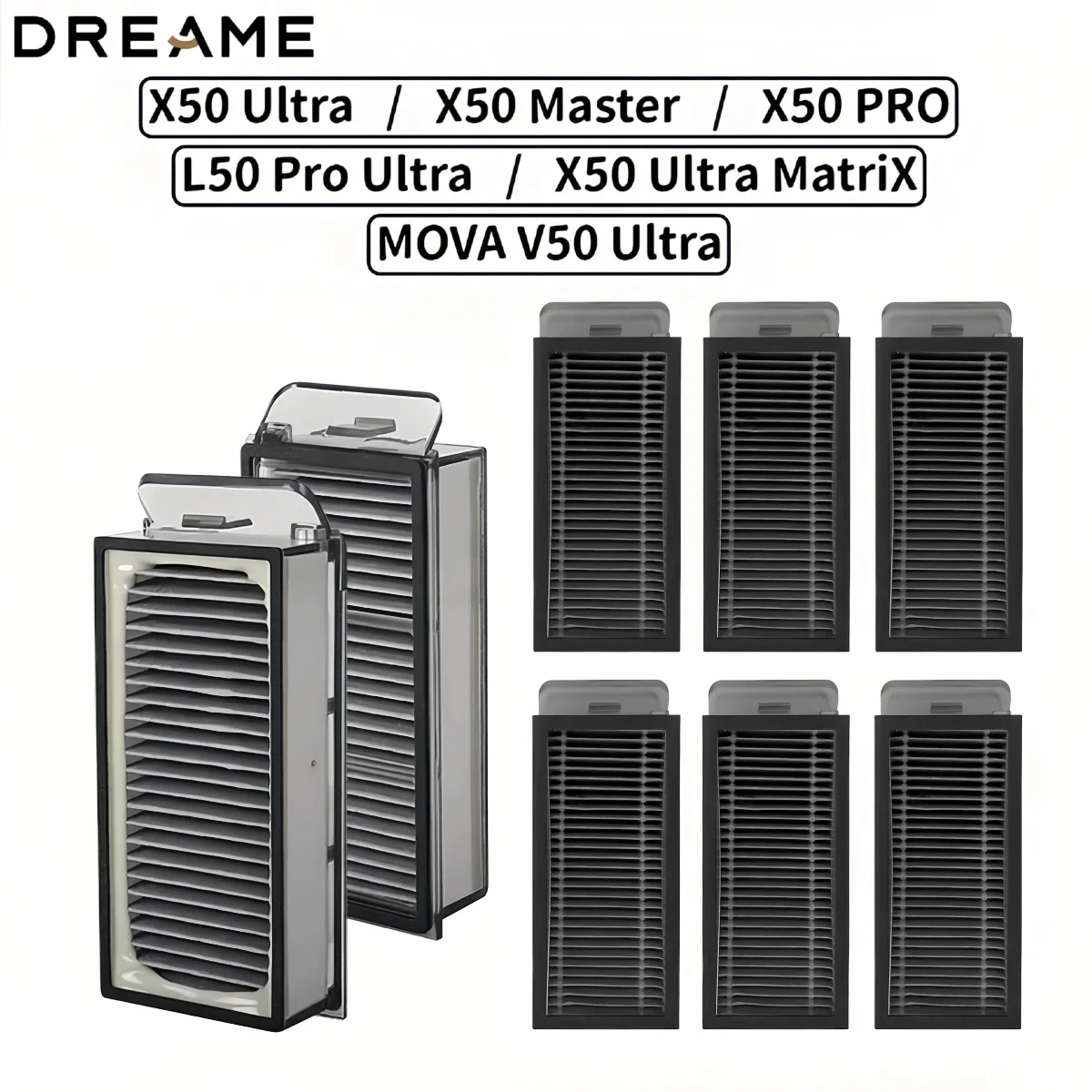HEPA Filter Fit For ( Dreame X50 Ultra / L40S Pro Ultra / L50 Pro Ultra / X50 Pro / X50 Master / MOVA V50 Ultra ) Vacuum Parts