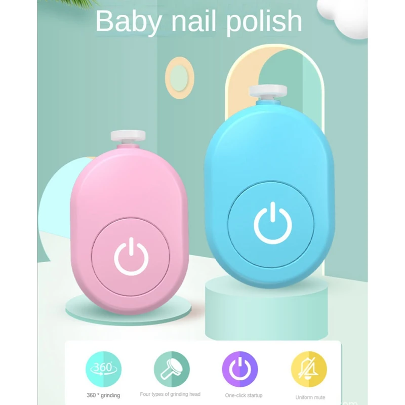 Elektrische Nagel Trimmer Kid Nagel Polijstmachine Tool Baby Care Kit Manicure Set Gemakkelijk Te Knippen Nagelknipper Voor Pasgeborenen