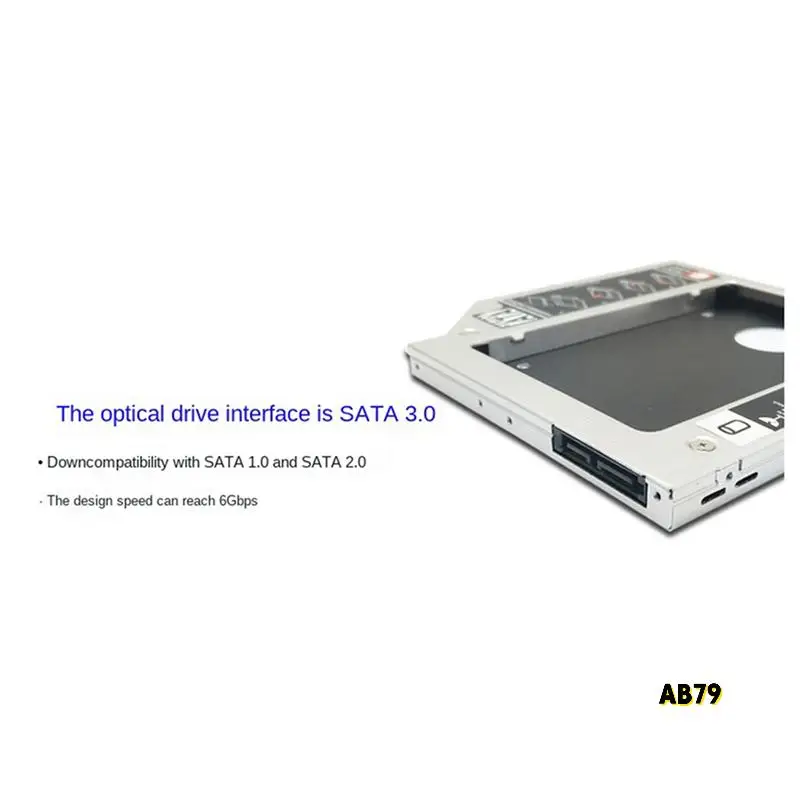 2 قطعة 9.0 مللي متر SATA القرص الصلب الثاني SSD القرص الصلب جميع الألومنيوم خليج بصري فائق النحافة