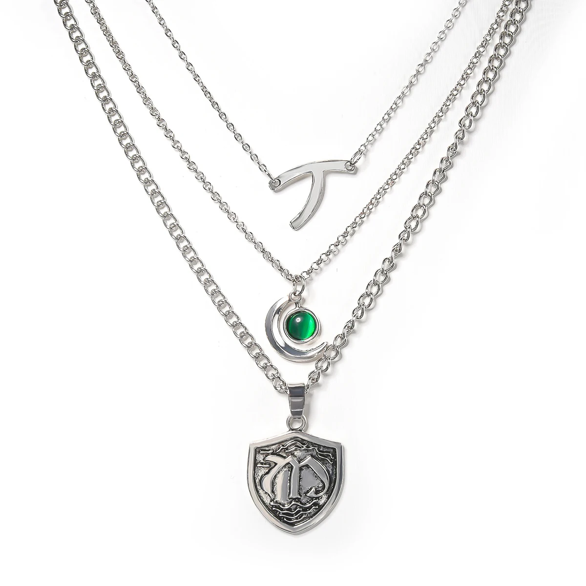 Catuni Hope Mikaelson Layered Stacking Legacies Necklaces Wishbone Pendant Clavicle Chain Girl Boy Cospaly Jewelry Gift