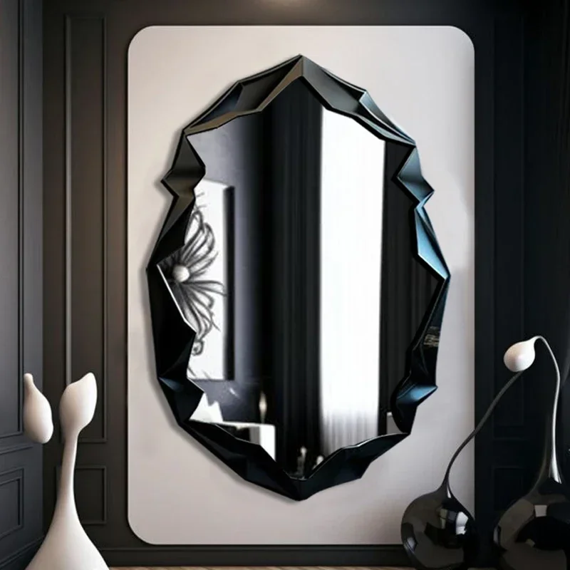 Modern Big Mirror Art Wall Hanging Decoration Funky Girls Makeup Design Bedroom  Bathroom Styling Rectang Home Products