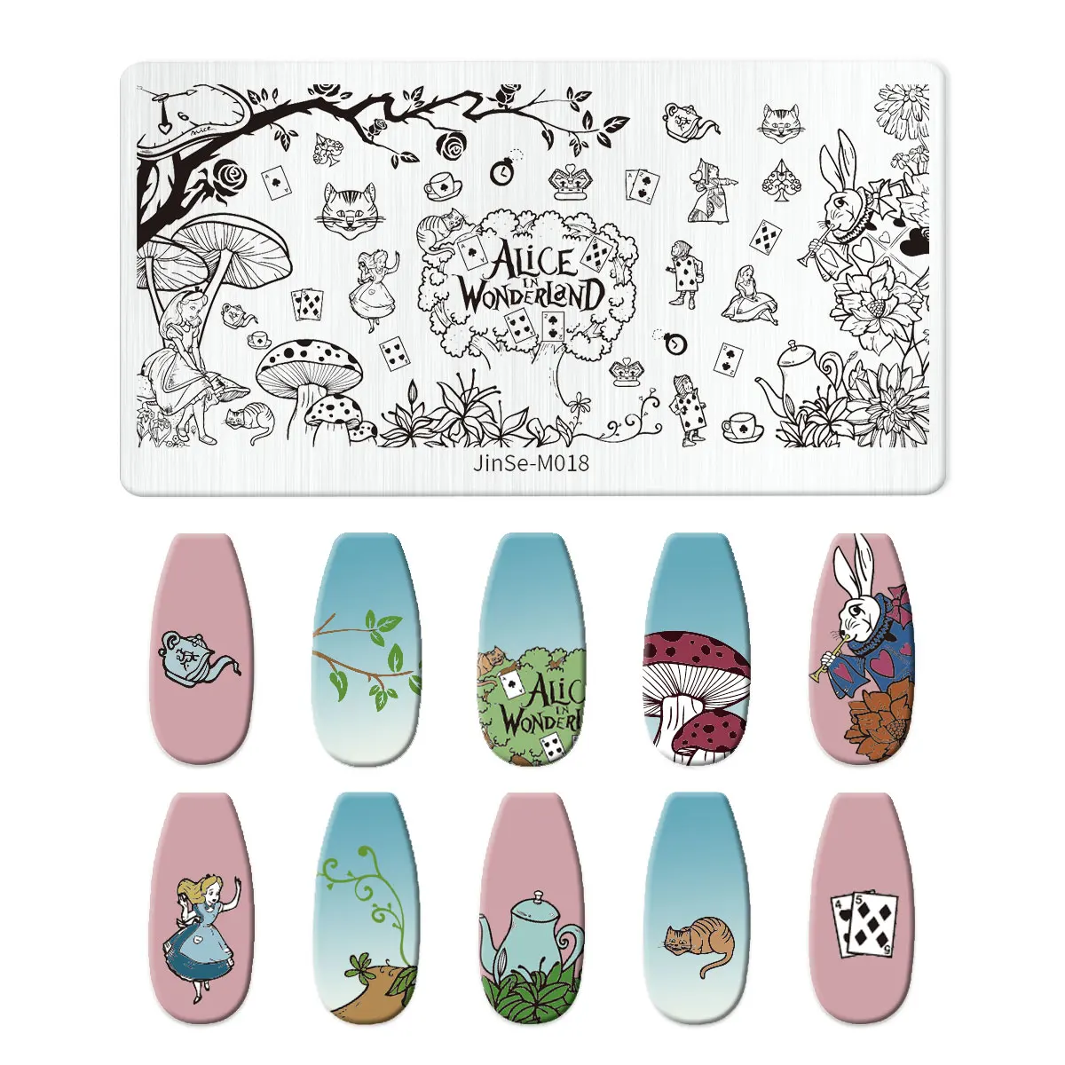 Summer Nail Art Stamp Plate albero di cocco foglia Plam Tree star Flish Stamping Template Beach sea wave Summer theme Manicure Tools