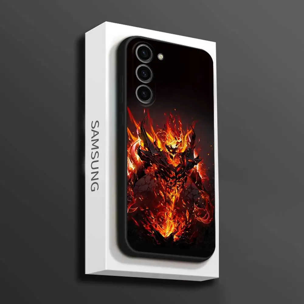 D-Dota-a 2 حافظة هاتف رائعة لهاتف سامسونج جالاكسي A 73,72,51,53,52,71,22,5G,Note,J7,8,9 غطاء أسود ناعم #2