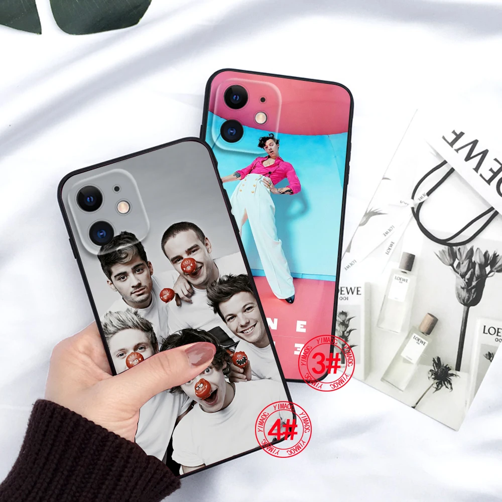 S-singer H-Harry Styles 1D Soft Silicone Phone Case for iPhone 15 14 Plus 13 12 11 X XS XR Pro Max Mini 8 7 Plus