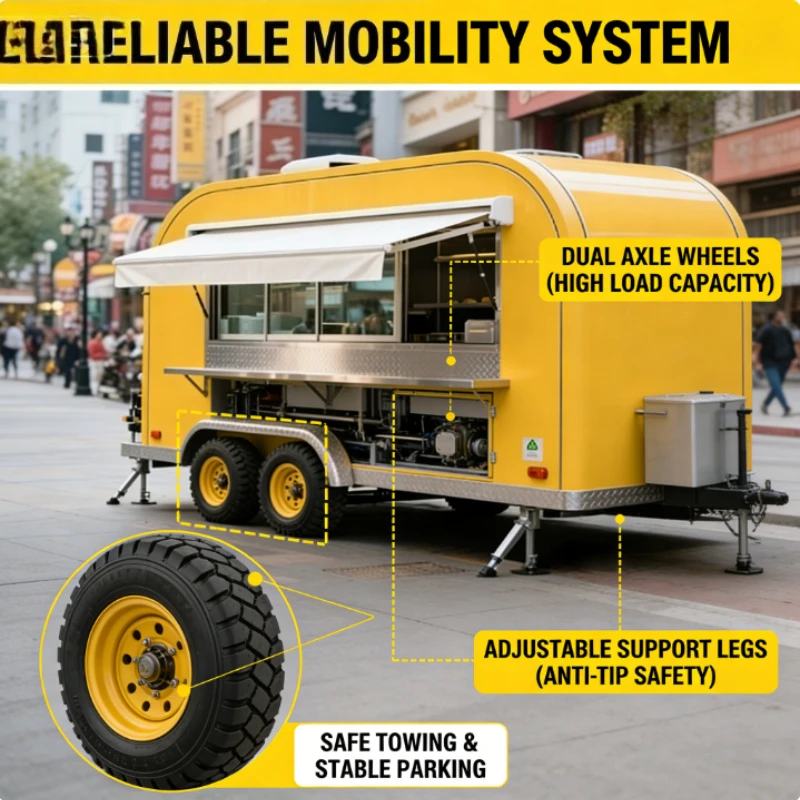 Customized Great BBQ Flavored Food Trailer Bbq Food Trailer Fully Equipped Round Top Food Trailer