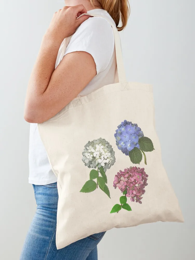 

Hydrangea Trio Tote Bag Women's beach bags canvas tote Woman shopper bag tote bags cloth bags