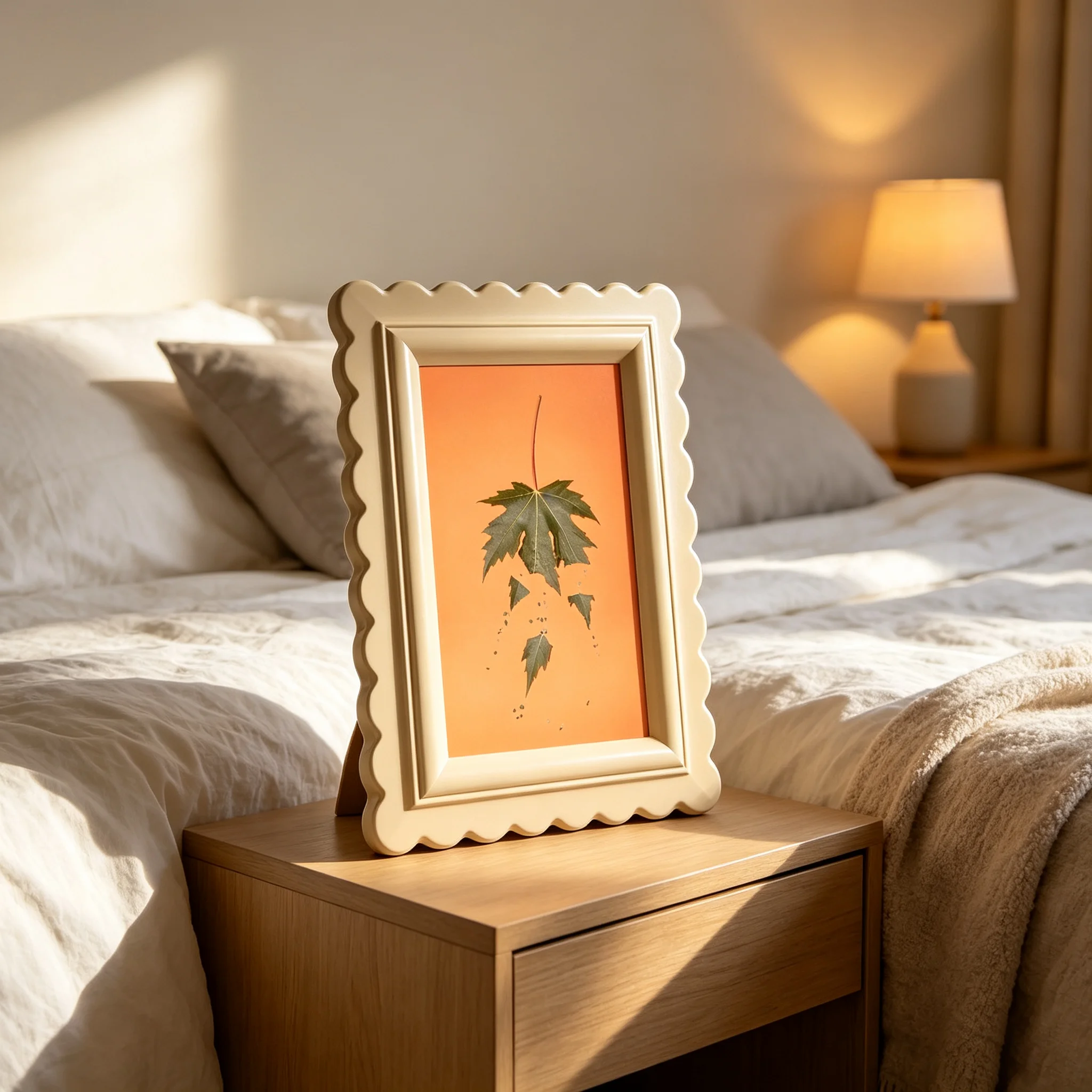 إطار صور بتصميم بوهو بيج بحواف - مراجعة Bamboo Photo Frame وسعره
