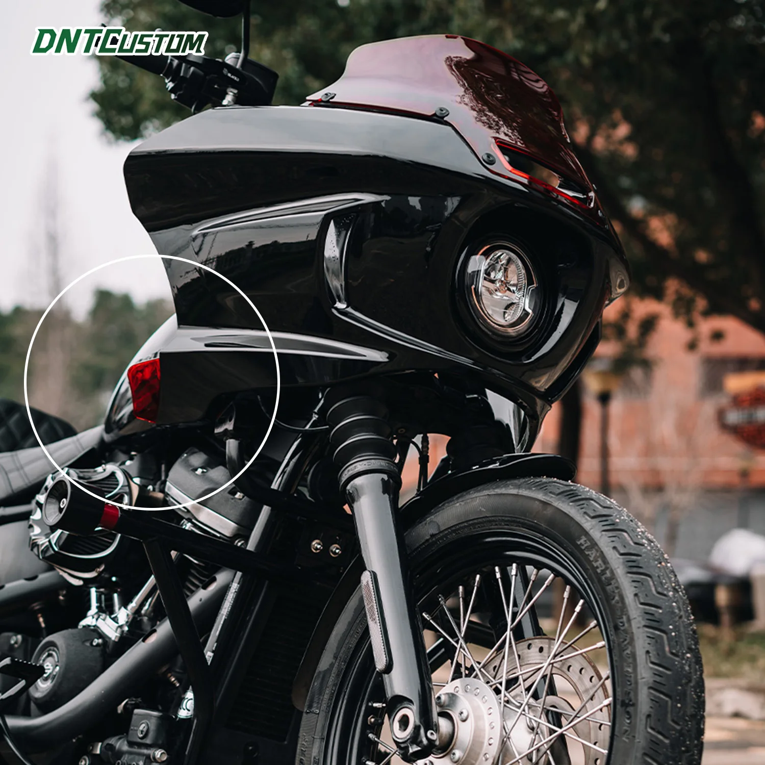 

DNTCUSTOM Red Smoke PC ST Headlight Fairing Air Deflector for Harley Low Rider ST 2022-later High Quality Motorcycle Accessories