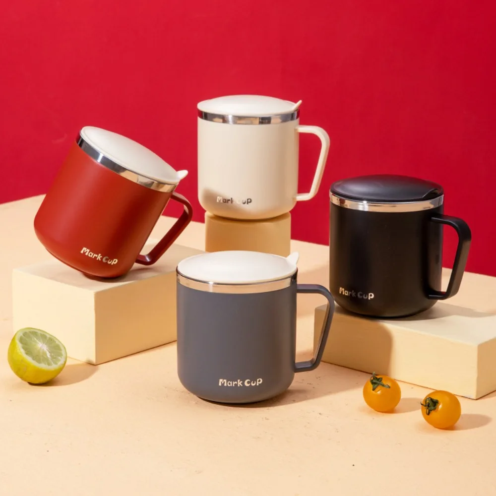 Milk Coffee Cup Stainless Steel Double Wall Thermal Insulated Water Cups and Mugs Metal Coffee Cup Mug