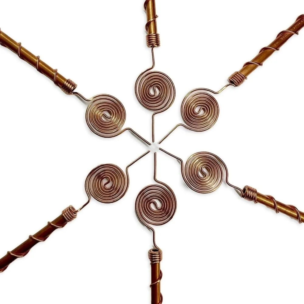 Spiral Coil Electroculture Plant Stakes Flexible Garden Stakes Plant Support Stakes Durable Copper Wire Coil Stakes