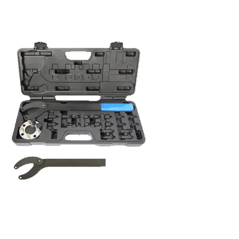 Podofo Steuerriemen-Spannwerkzeug-Set, verstellbarer Riemenscheibenhalter für VW Audi T10172 T10554, Spezialwerkzeug zum Ein- und Ausbau von Nockenwellen, zum Austausch von Zahnriemen