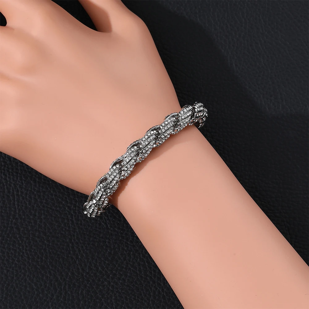 Rope Bracelet Wrist Chain Fashion Bangle Band Hiphop Jewelry Gift For Men Trendy Anklet Accessory