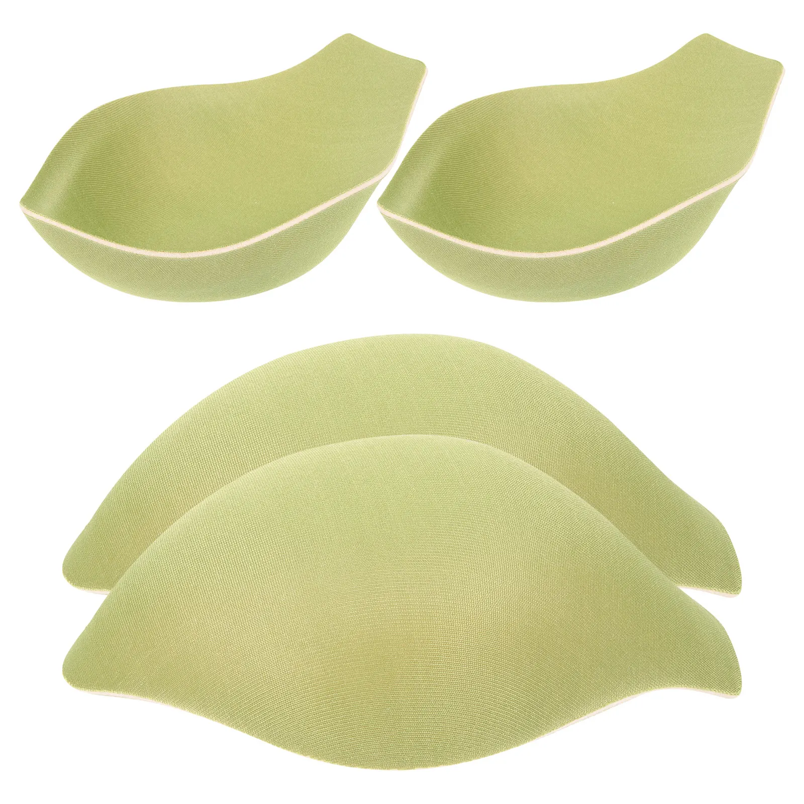 

4 Pcs Sponge Pad Underwear Bulge Trunks Cup Swim Briefs Fitness Green
