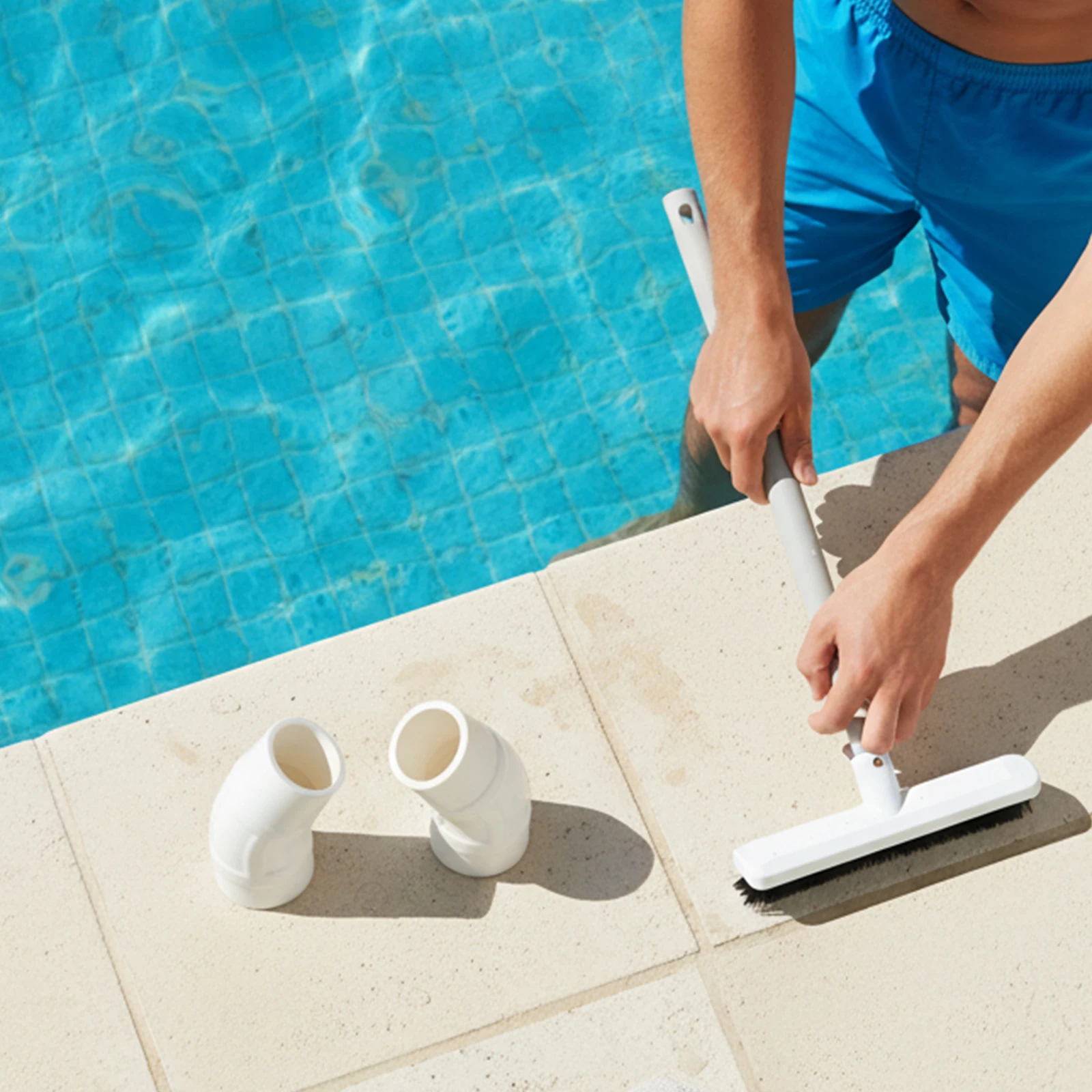 Effective Cleaning Pool Cleaner Elbow Semi-flexible PVC Semi-flexible PVC Efficient Water Flow Optimal Performance