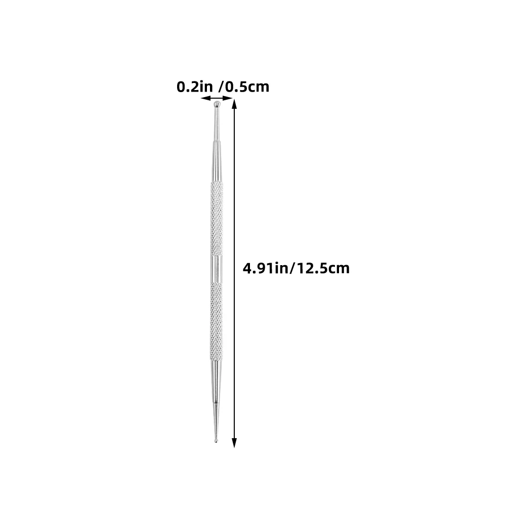 4Pcs Nail Art Pens Stainless Steel Rhinestone Picker Manicure Tools Dotting Pen Nail Rhinestone Picker Pen Replacement