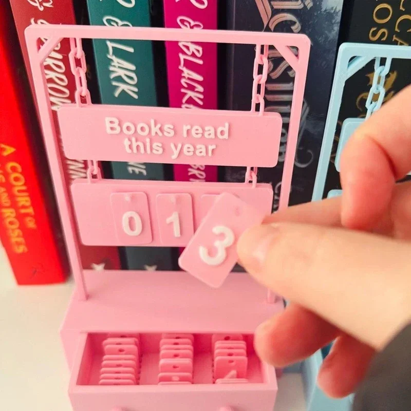 معلقة كتاب عداد القراءة التقدم المقتفي 3 أرقام الوجه مكتب عداد للكتب قراءة هذا العام مكتبة أداة تحفيزية