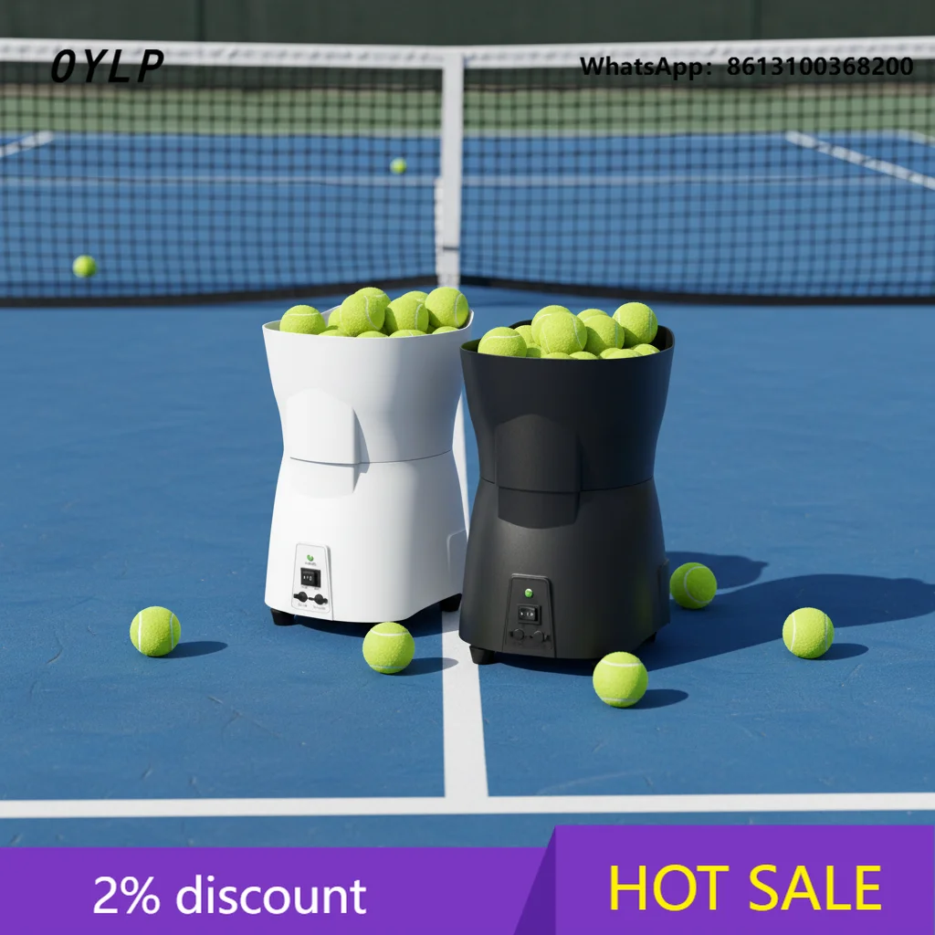 OYLP Factory In-stock Automatic Tennis Ball Thrower Machine ABS Steel Beginner Training Single-player Hitting Practice Wholesale