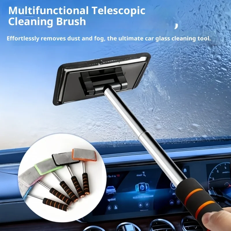 

Automobile Windshield Water Scraping Telescopic Automobile Glass Wiper Auto Cleaning Tools Window Cleaning Brush Cleaning Cloth