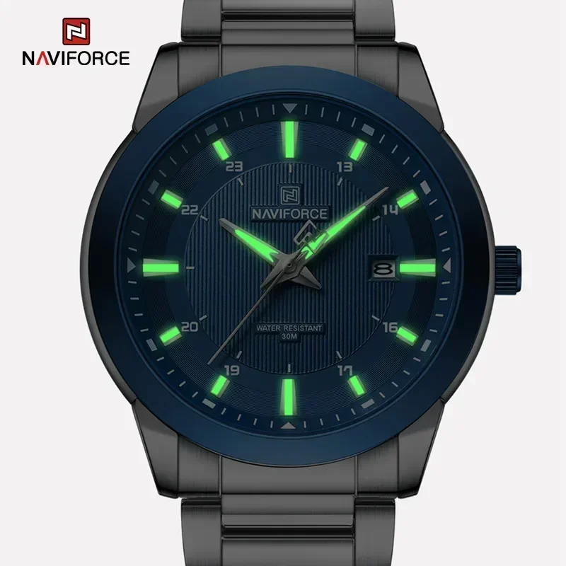 NAVIFORCE NF8029  Fashion Men Watches Date Waterproof Quartz Wristwatch Luxury Casual Luminous Clock