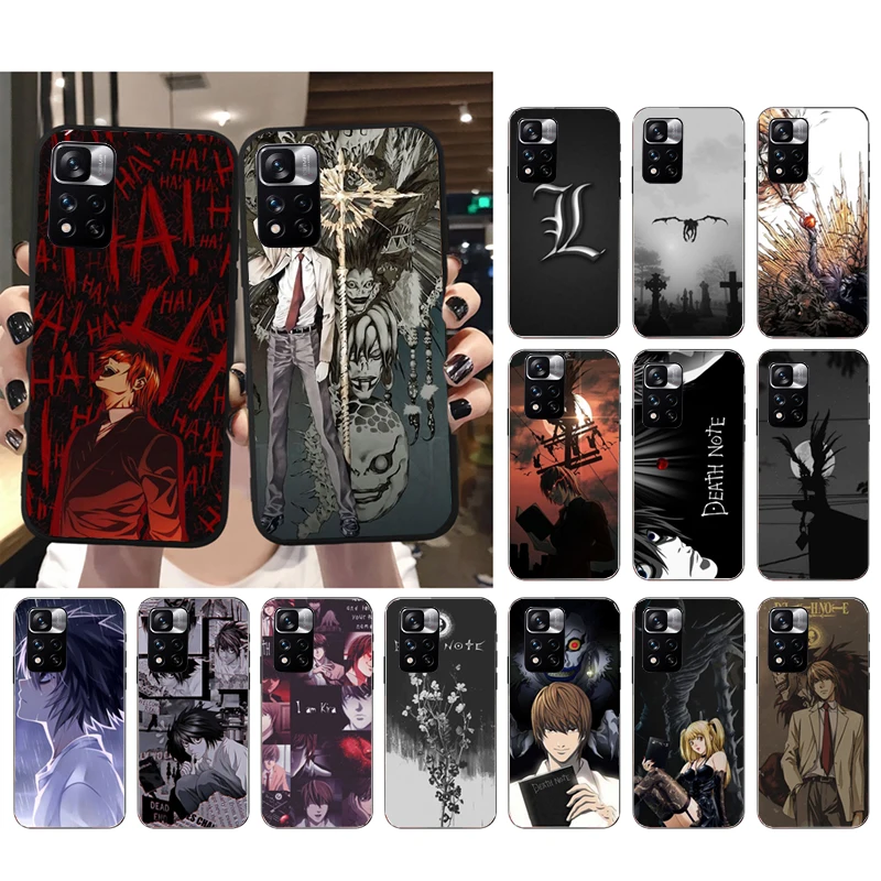 Death Note Anime Phone Case For Xiaomi Redmi note 13 12 Pro 11S 11 10 Pro 10S 12S Redmi 10 9C 13C 12