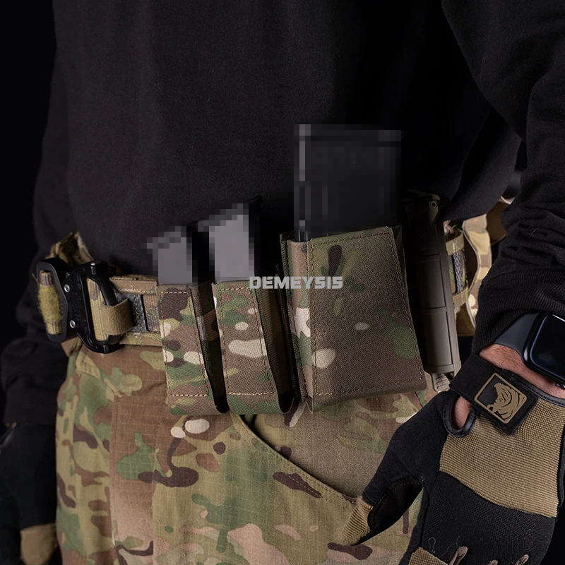 Portacargador doble pistola 9mm MOLLE táctico extracción rápida - imagen 5