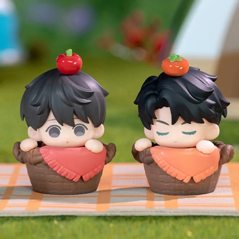 Pudełko Niespodzianka z Grzybkami PVC, Małe Urocze Pudełko na Jedzenie, Oryginalne Luming Studio, Urocze Ziarno Youyou Bean, Ręcznie Robiona Dekoracja, Prezent Niespodzianka