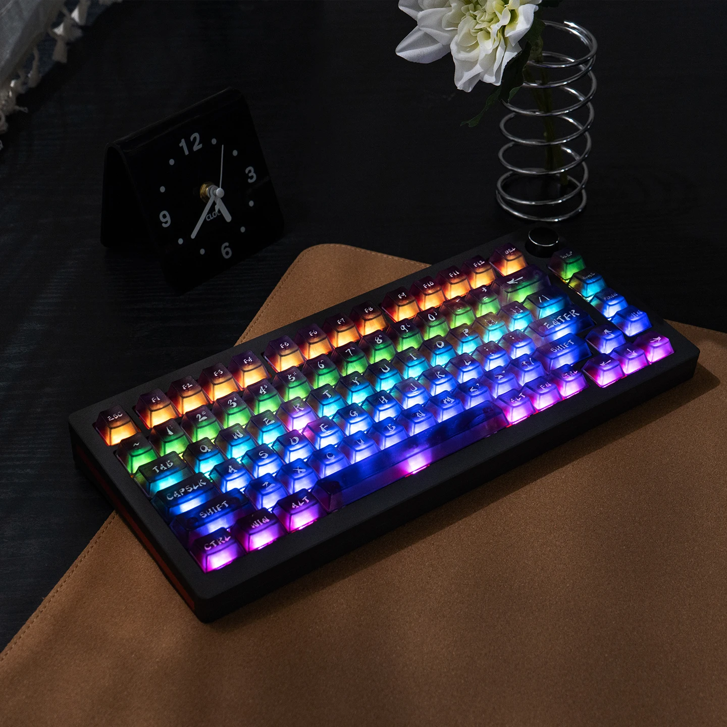 Xingsui gradiente Keycap Pc niebla-transparente 3D Pad impresión cereza Foraula F75/F99 119 teclas Keycap Set