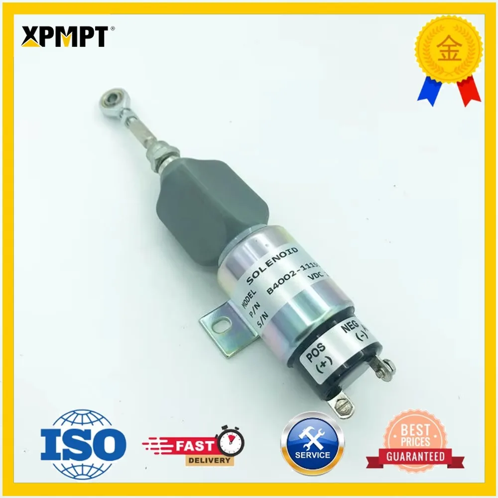 For Komatsu PC120-6 PC200-7 PC200-8 Shut Off Solenoid Valve PC60-7 PC130 Fuel Shut Off Solenoid Valve Excavator