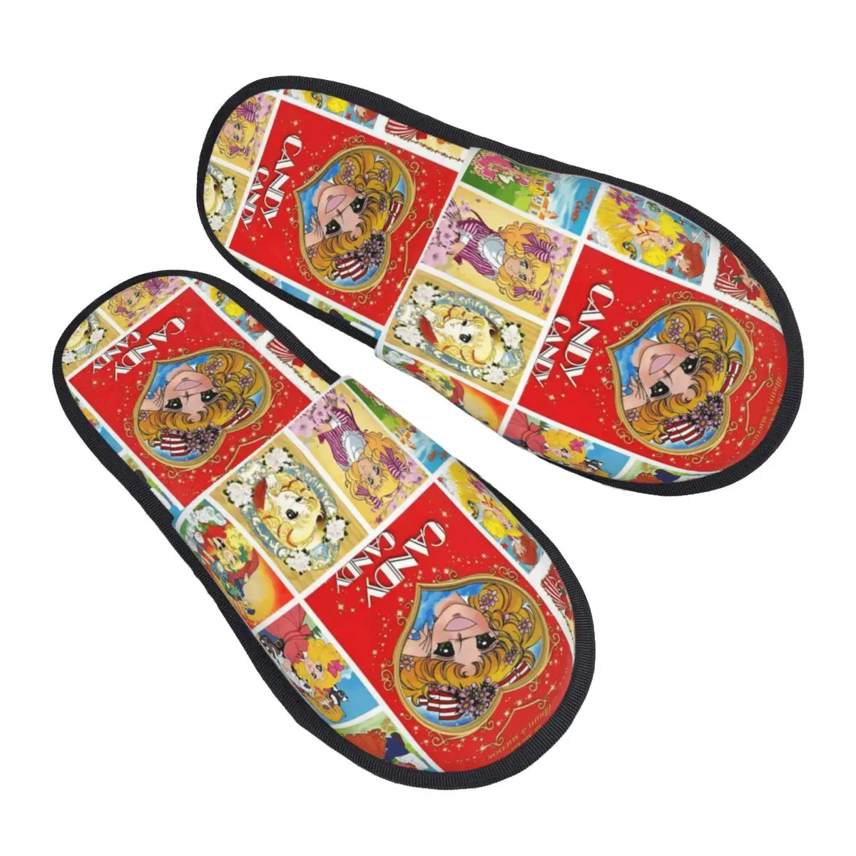 Candy Candy dibujos animados Nime And Terence cómodo desgaste con zapatillas de espuma viscoelástica mujeres Candice Anime Manga chica Hotel casa zapatos