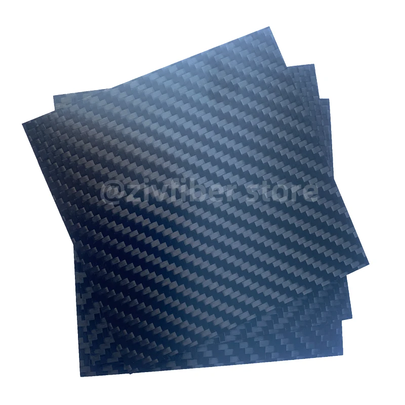 3pcs/lot 50mm X 50 mm3K Matt Surface Carbon Plate Panel Sheets High Composite Hardness Material Carbon Fiber Board 0.5-5MM