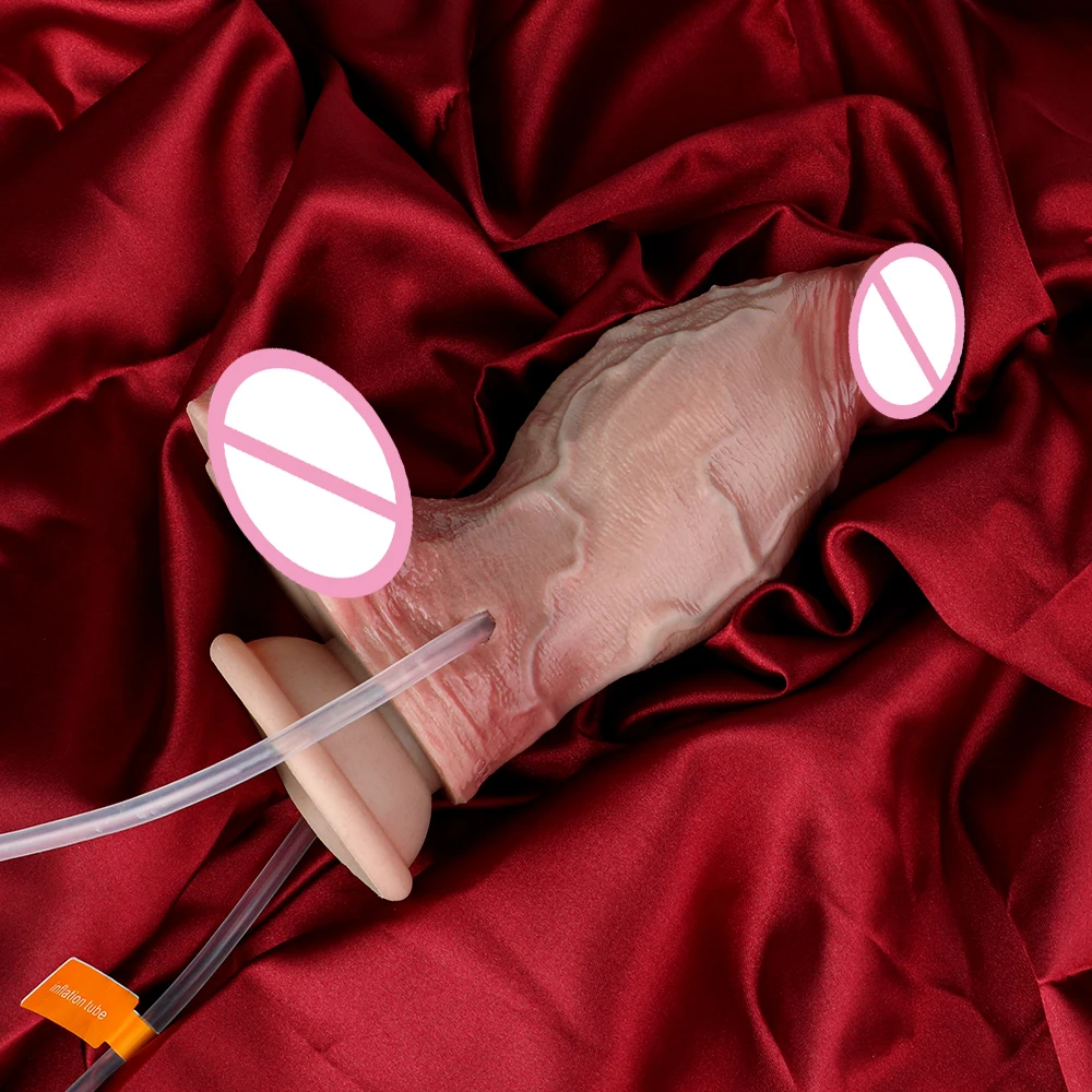 SXM نابض بالحياة كبير دسار رذاذ الماء ديك مع مصاصة قوية سميكة القضيب التدفق الجنس لعب للنساء الرجال يمزح Sexuales #5